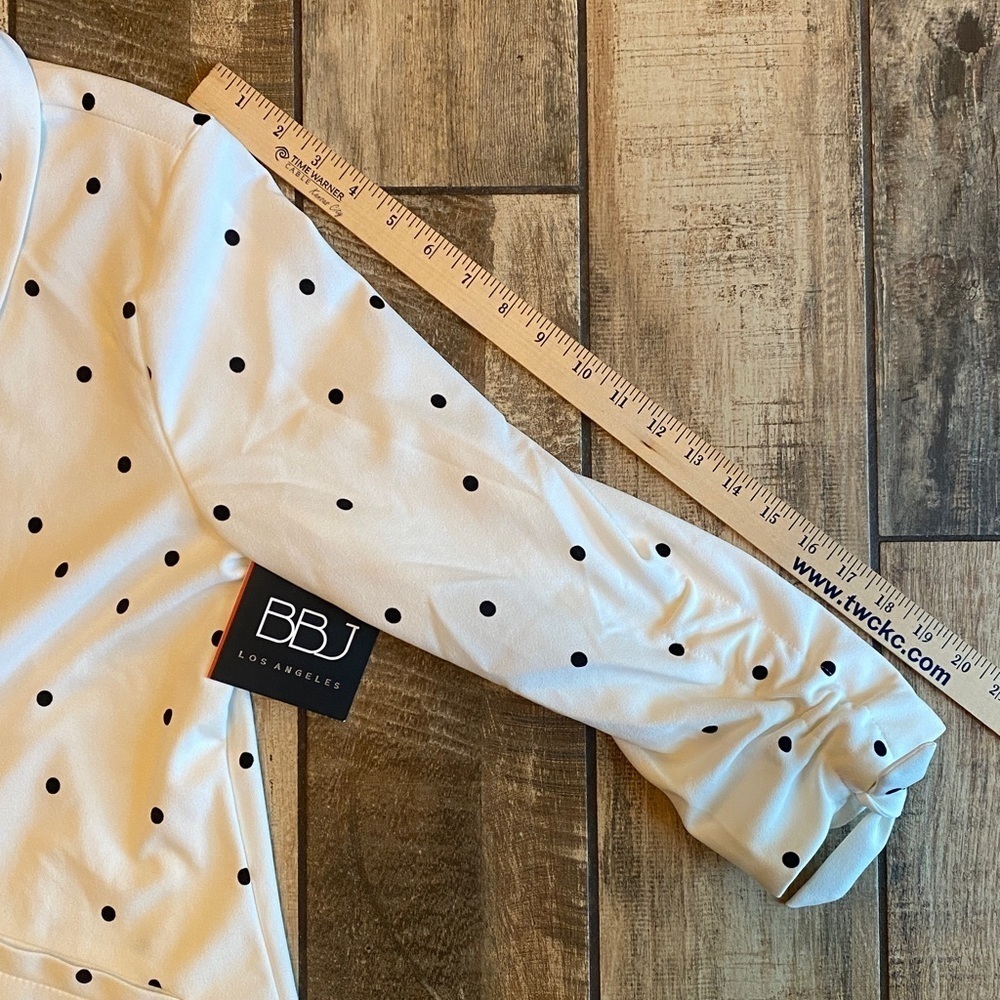 Boom Boom Jeans White Polka Dot Women's Blazer 🆕 - Picture 5 of 14